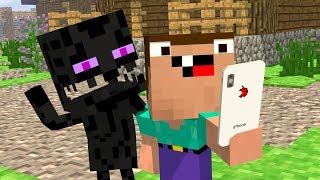 Noob amp Endy Life  Ep 1 iphone X  Minecraft Animation  Noob amp Brothers Series [upl. by Gasser]