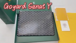 Goyard Senat MM Pouch Unboxing [upl. by Darees]