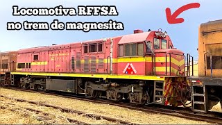 Locomotiva U20c da RFFSA no trem de magnesita [upl. by Cyrilla]