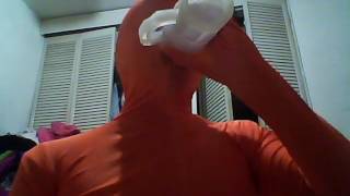 Orange Man Drink Water Challenge in Morphsuit [upl. by Thalia76]