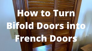 How to Turn Bifold Doors Into French Doors [upl. by Travus936]