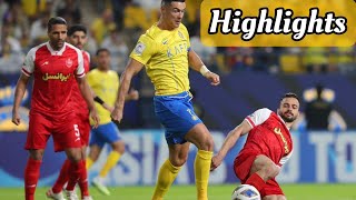 Al nassr Vs persepolis today highlights match  Cristiano Ronaldo injury 🤕 AFC Champions League [upl. by Oliver198]