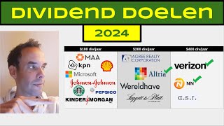 Dividend Doelen 2024 [upl. by Ahsinar]