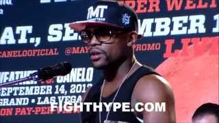 FLOYD MAYWEATHER VS CANELO ALVAREZ LOS ANGELES PRESS CONFERENCE [upl. by Ilil]