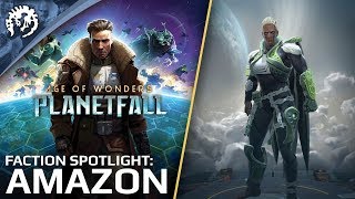 Age of Wonders Planetfall  Gameplay Faction Spotlight Amazon [upl. by Ewall]