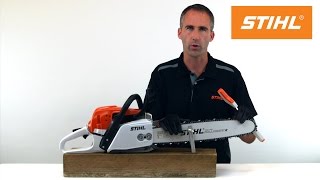 How to sharpen your chainsaw using STIHL 2in1 guide system [upl. by Bethany673]