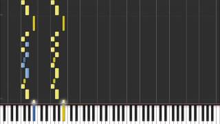 Paradise City  Guns n Roses Easy Piano Tutorial in Synthesia 100 speed [upl. by Olracnaig]