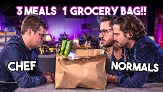 Grocery Shop Challenge Chef vs Normals  Ep2 Sorted Food [upl. by Ennairda]