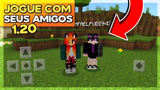 🦊COMO JOGAR MINECRAFT PE COM OS SEUS AMIGOS 120 [upl. by Aiceila773]