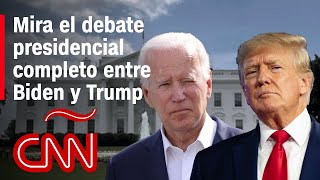 Debate presidencial completo entre Joe Biden y Donald Trump  Elecciones EEUU 2024 [upl. by Duster684]