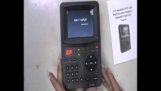 Sat Meter Kangput KPT968G  DvbSS2 Finder  Camera Tester unpacking [upl. by Ojyram]