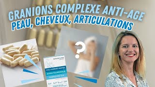 GRANIONS Complexe Antiâge  Collagène marin  Acide Hyaluronique  Coenzyme Q10 [upl. by Nawuj]