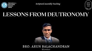 Lessons from Deuteronomy 14  Bro Arun Balachandran [upl. by Fanchette]