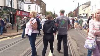 Tram Sunday 2024 Fleetwood Festival Of Transport Crowd On lord Street [upl. by Esiocnarf]