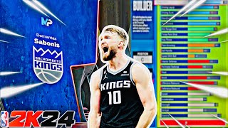 THIS DOMANTAS SABONIS BUILD IS VERY UNIQUE CENTER BUILD ON 2K24 [upl. by Kato231]