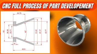 TAPER TURNED PART ON CNC MACHINE FULL MAKING [upl. by Norrab]