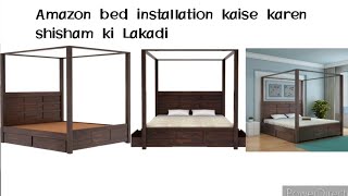 Amazon bed installation kaise karen [upl. by Dlabihcra]