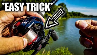 How to Remove a Backlash FAST BAITCASTER TIP [upl. by Catriona]