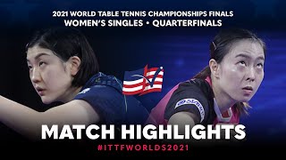 Chen Meng v Kasumi Ishikawa  2021 World Table Tennis Championships Finals  WS  QF [upl. by Lockwood867]