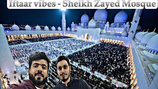 Iftaar and Taraweeh in Sheikh Zayed Grand Mosque Abu Dhabi [upl. by Uuge]