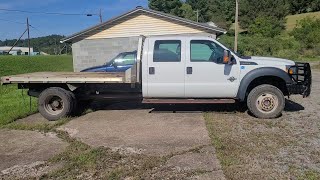 Gooseneck hitch on a Ford F550 from scrap parts [upl. by Doralynn275]