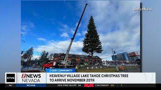 Heavenly Village Lake Tahoe Christmas tree arriving this month [upl. by Tnahs767]