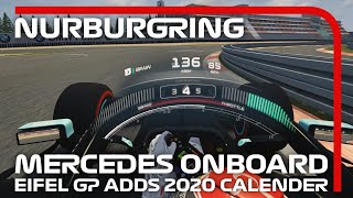 Assetto Corsa F1 Onboard 2020 Nurburgring Eifel GP Lewis Hamilton ACFL [upl. by Eanram]