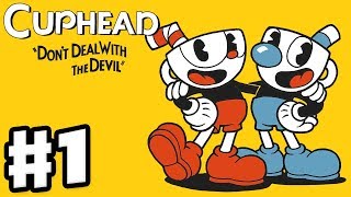 Cuphead  Gameplay Walkthrough Part 1  Dont Deal with the Devil World 1 Bosses PC [upl. by Cassell]