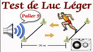 Test de Luc Léger Bande sonore originale Paliers de 1 minute sur 20 mètres  course navette [upl. by Luise]