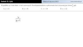 Zadanie 22  matura próbna 4 styczeń 2013 [upl. by Sucramaj]
