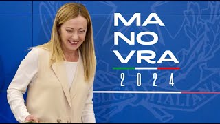 La Manovra 2024 del Governo Meloni in pillole [upl. by Arahas]