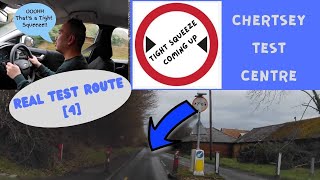 Chertsey Driving Test Centre  REAL Test Route 4  Full Commentary [upl. by Nylessej]