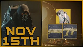 Legend Of Acrius amp Huckleberry Catalysts Exotic Class Items  Xur Exotic Stock Update 11152024 [upl. by Yma55]