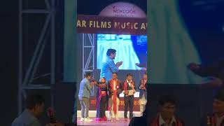 Congratulations🎉🎉Umesh Muskan🎉 Best Singer Tharu SongPauke payal2 Bstar film music award2080Winer [upl. by Alexi657]