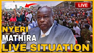 nyeri live situation mathira gachagua home  reaction on gachagua impeachment  mathira  nyeri live [upl. by Goodden912]