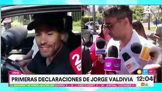 Valdivia habló a la salida de su departamento y es visitado por Daniela Aránguiz  Tu Día  Canal 13 [upl. by Horwitz]