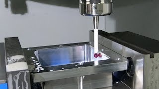 Renishaw Probe Accuracy Test in a Haas CNC Mill [upl. by Michaella440]