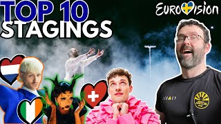 Top 10 Stagings  Eurovision 2024 [upl. by Locklin]