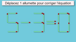 énigmes dallumettes 352 [upl. by Colwell]