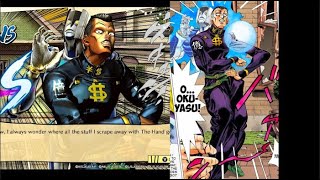 Okuyasu Nijimura Manga References  JoJos Bizarre Adventure All Star Battle R [upl. by Elleoj]