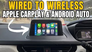 Convert wired Carplay and Android Auto into wirelessHow to use Carplay and Android Auto Wirelessly [upl. by Augie]