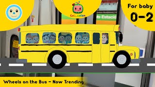 Wheels on the Bus 🚌  Now Trending 📈  CoComelon  For Baby 02 Years 👶🏻 [upl. by Laenahtan]