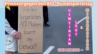 AfD Parteitag Essen  bedrohliche Geschichte rechtsradikaler rassistischer Attentate in BRD 29624 [upl. by Lowe]