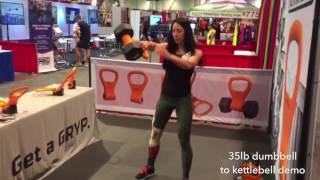 35lb Dumbbell to Kettlebell Demo [upl. by Karolyn742]