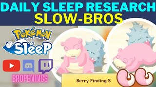 Daily Sleep Research Slowbros come in pairs pokemonsleep [upl. by Aicitel]