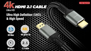 Bestor 4k HDMI cable 3m at just ₹474 only Unboxing and hands on Heavy duty cable for your PC [upl. by Nowyt]