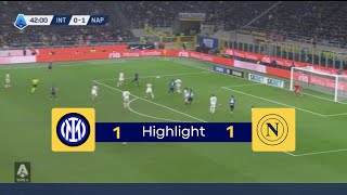 Napoli Holds Inter Milan to 11 THRILLER in Serie A Showdown 2024 [upl. by Tijnar]