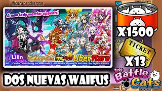 Gastando 1500 friskas  Han llegado las Waifus  Mundo Aku tiembla  Galaxy Gals  The Battle Cats [upl. by Trimble]