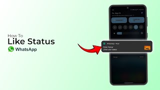 How To Like Status On WhatsApp [upl. by Oemac]