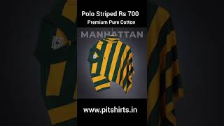 Pure Cotton Polo Striped Tshirts [upl. by Hadeis952]